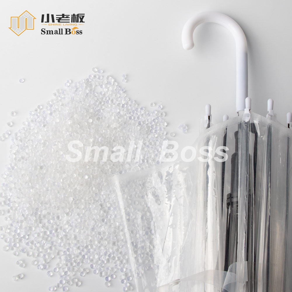 Waterproof high-transparency and low-odor soft PVC Compound for umbrella