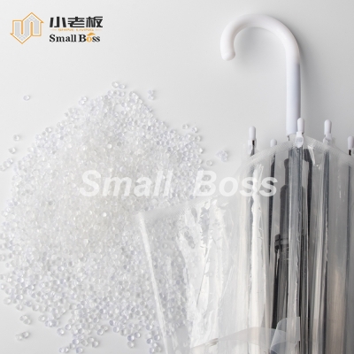 Waterproof high-transparency and low-odor soft PVC Compound for umbrella